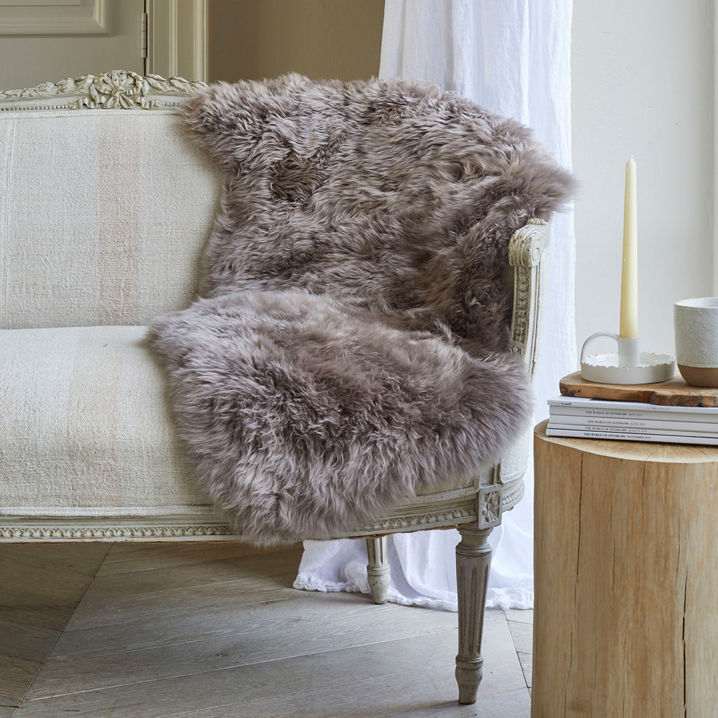 Ethically crafted sheepskin rug throw hide in Vole newest